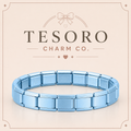 18-Link SkyBlue Italian Charm Base Bracelet