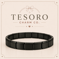 18-Link Black Italian Charm Base Bracelet