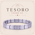 18-Link Mauve Matte Italian Charm Base Bracelet