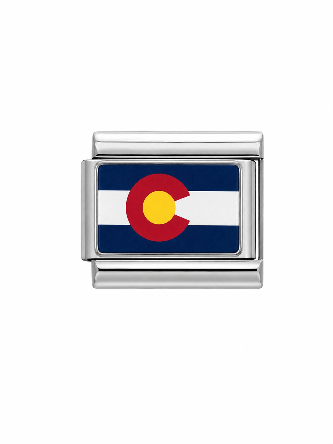 Colorado State Flag Italian Charm Link