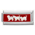 Extended Red Dog Charm Link