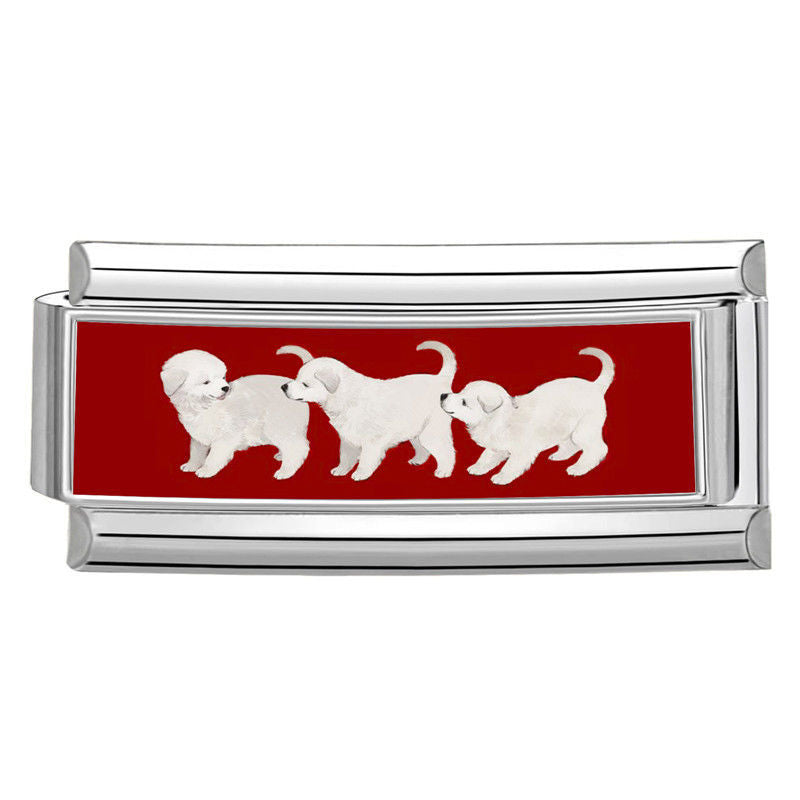 Extended Red Dog Charm Link