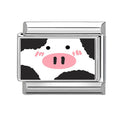 Cow Face Italian Charm Link