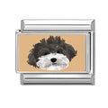 Beige Dog Charm Link