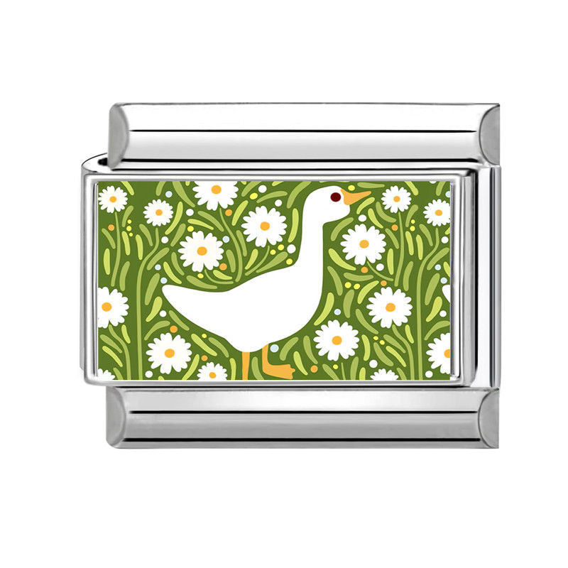 Goose Flower Charm Link