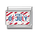 Message " 4th of July " Charm Link
