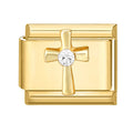 Cross CZ Charm Link