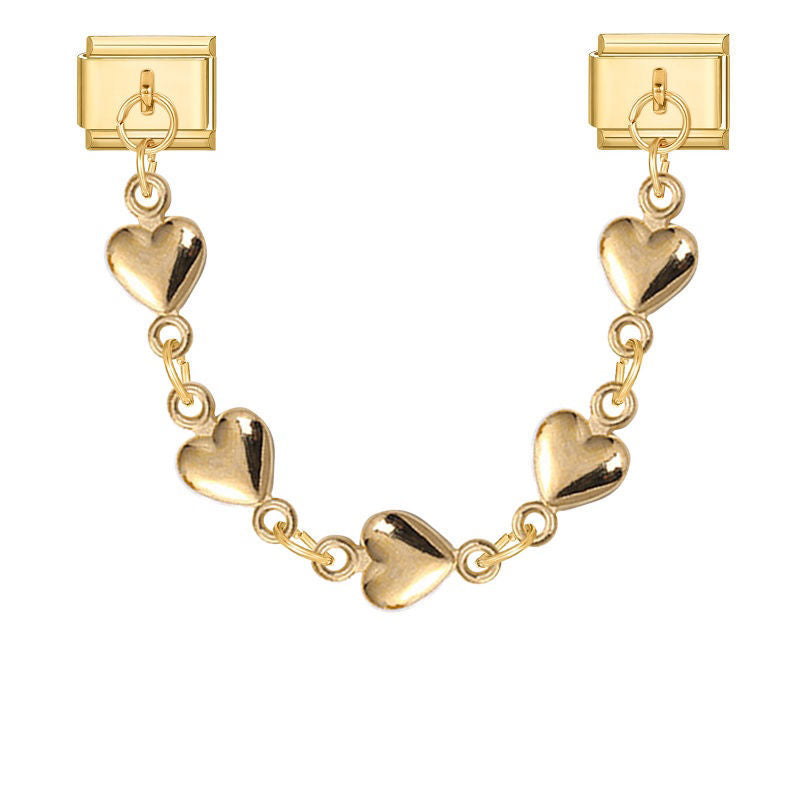 Heart Chain Charm Link