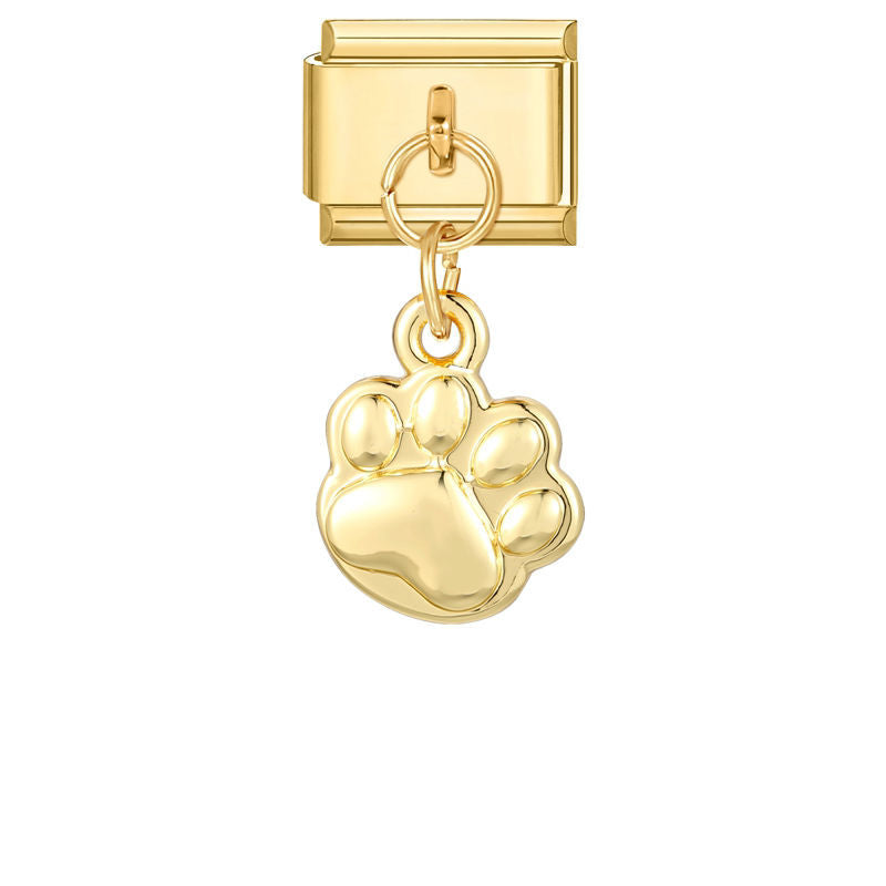 Dog Paw Dangle Charm Link