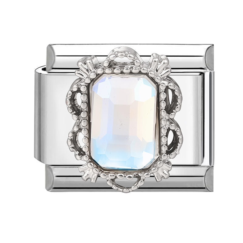 Clear Rhinestone Charm Link
