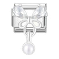 Pearl Butterfly Charm Link