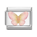Pink Butterfly Charm Link