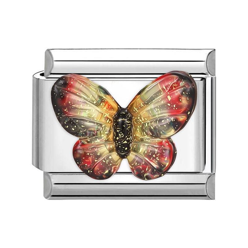 Multicolor Butterfly Charm Link