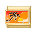 Palm Sunset Charm Link
