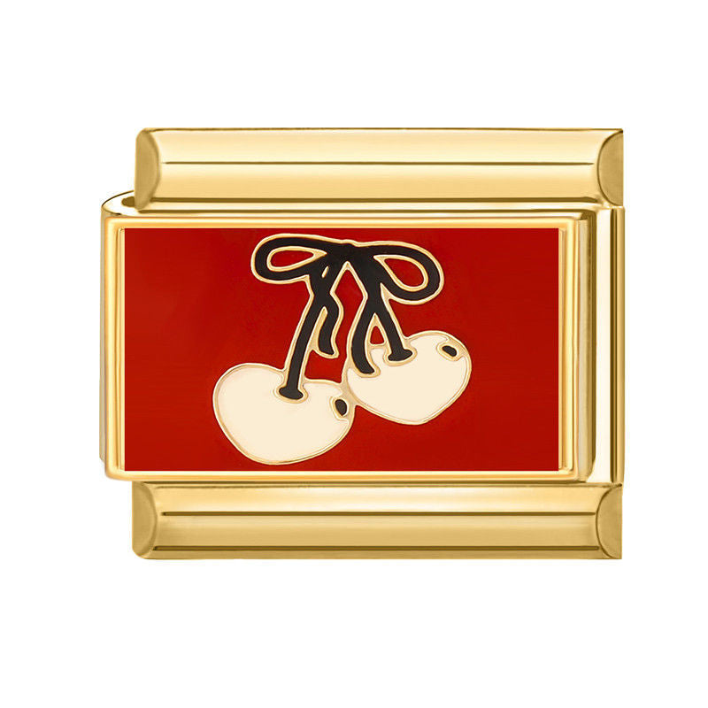 Cherry Bow Charm Link