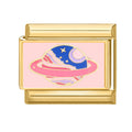 Pink Planet Charm Link