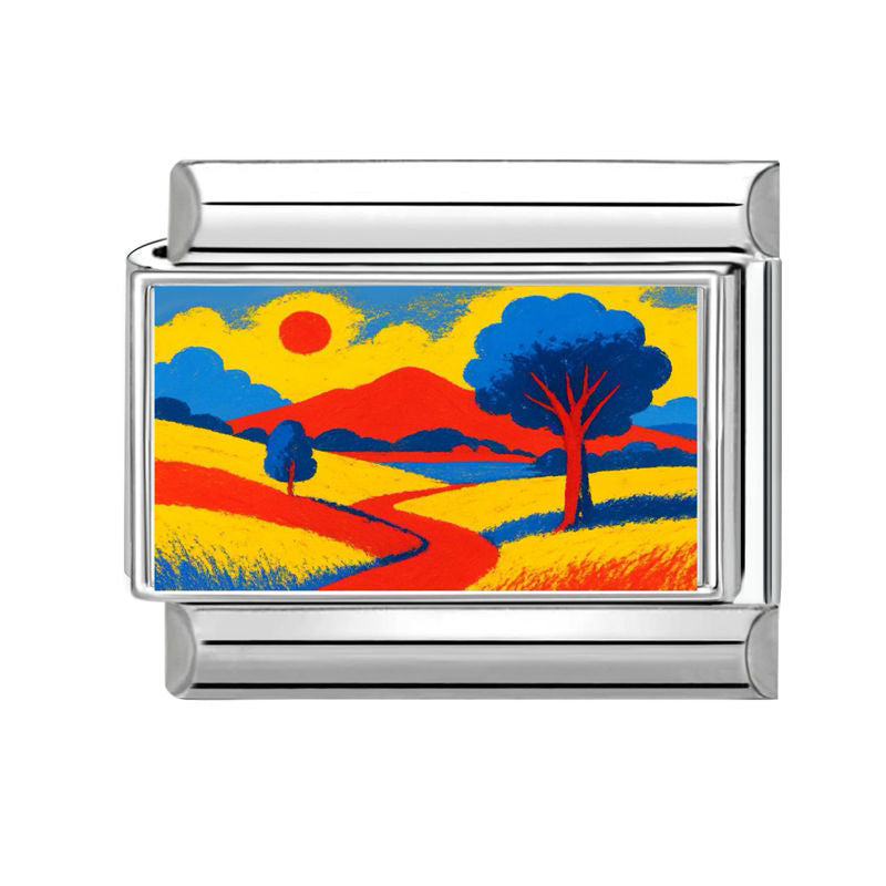 Multicolor Scene Charm Link