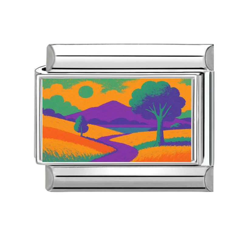 Multicolor Scene Charm Link