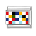 Multicolor Checkered Charm Link