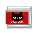 “Good Luck” Cat Charm Link