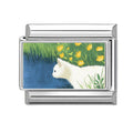 Cat Pond Charm Link