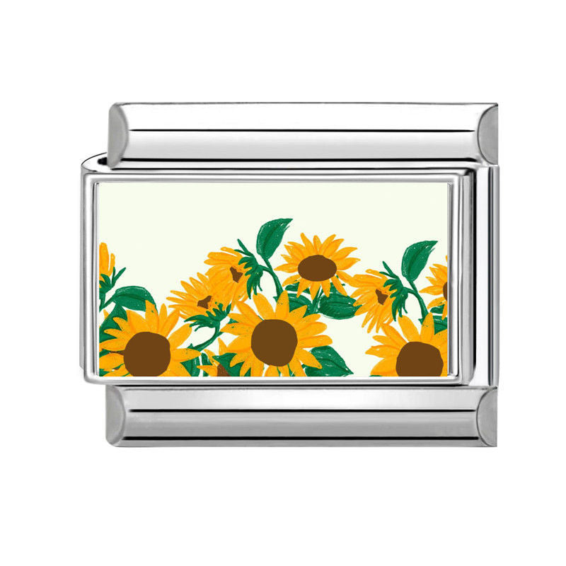 Sunflower Charm Link