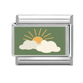 Green Sun Charm Link