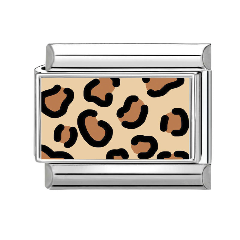 Leopard Print Charm Link