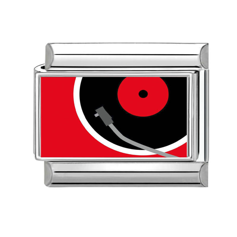 Record Player Charm Link