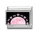 Bow Heart Planet Charm Link