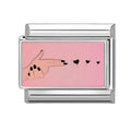 Finger Heart Charm Link