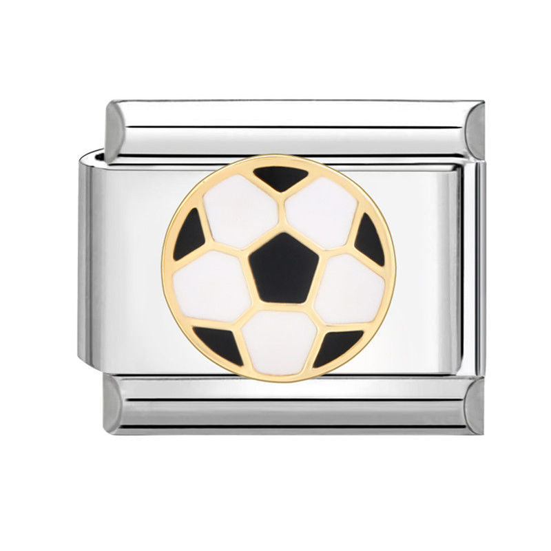 Gold Soccer Charm Link