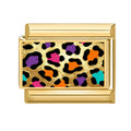 Multicolor Leopard Charm Link