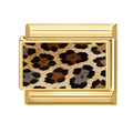 Brown Leopard Charm Link