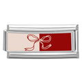 Extended Red Bow Charm Link