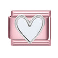 Pearl Heart Charm Link