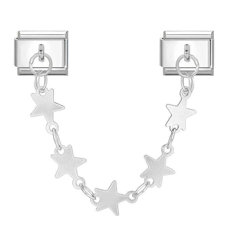 Flat Star Chain Charm Link