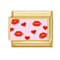NEW! Heart Kisses Charm Link
