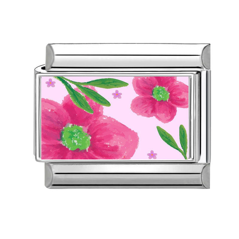 NEW! Anemone Flower Charm Link