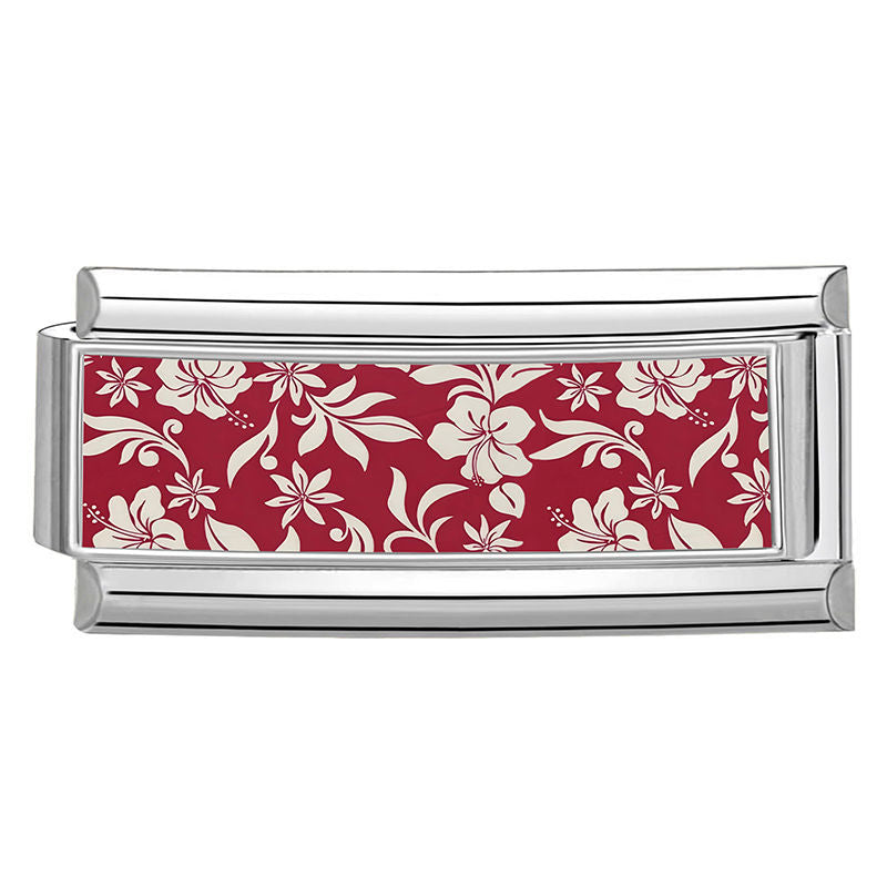 NEW! Extended Red Flower Charm Link