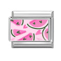 NEW! Pink Watermelon Italian Charm Link
