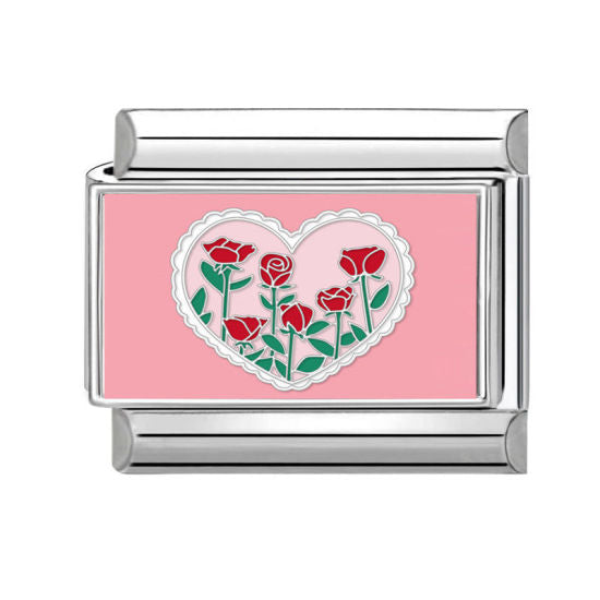 Valentine’s Day Heart Italian Charm Link