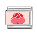 Red Cherry Fruit Italian Charm Link