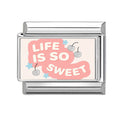 Life Is So Sweet Italian Charm Link