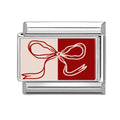 Red Bow Italian Charm Link