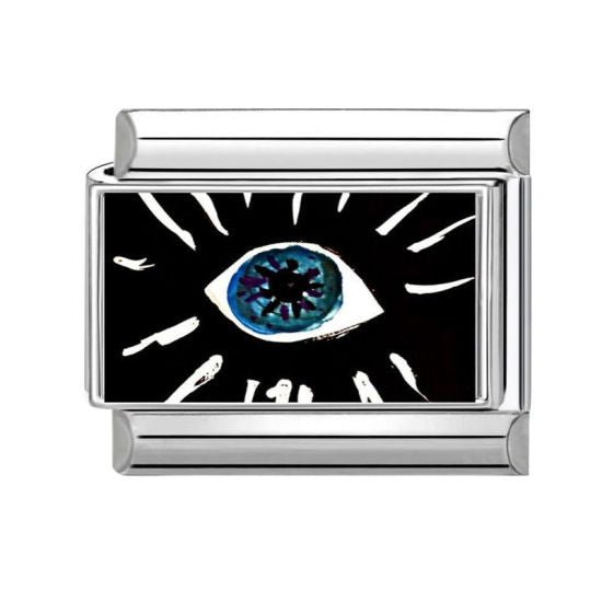 Black Eye Italian Charm Link