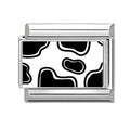 Cow Print Italian Charm Link