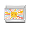 Pastel Sun Italian Charm Link