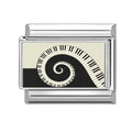 Piano Swirl Italian Charm Link