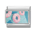 Pink Swim Floaty Italian Charm Link